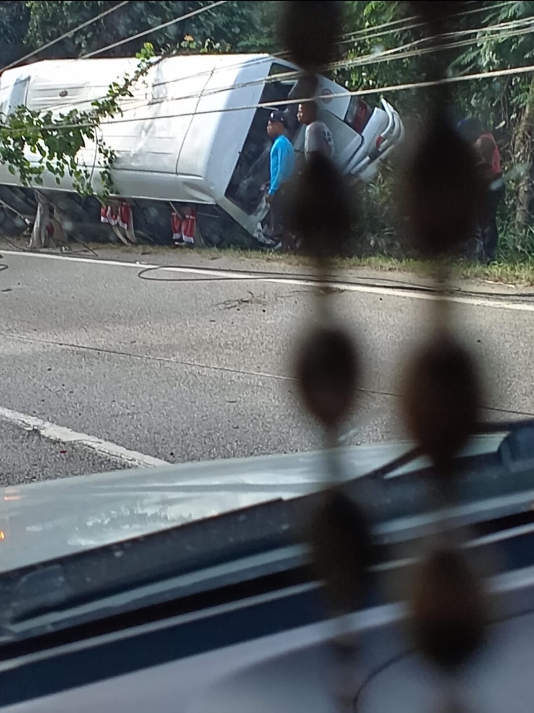 Un autobús en el Km 56