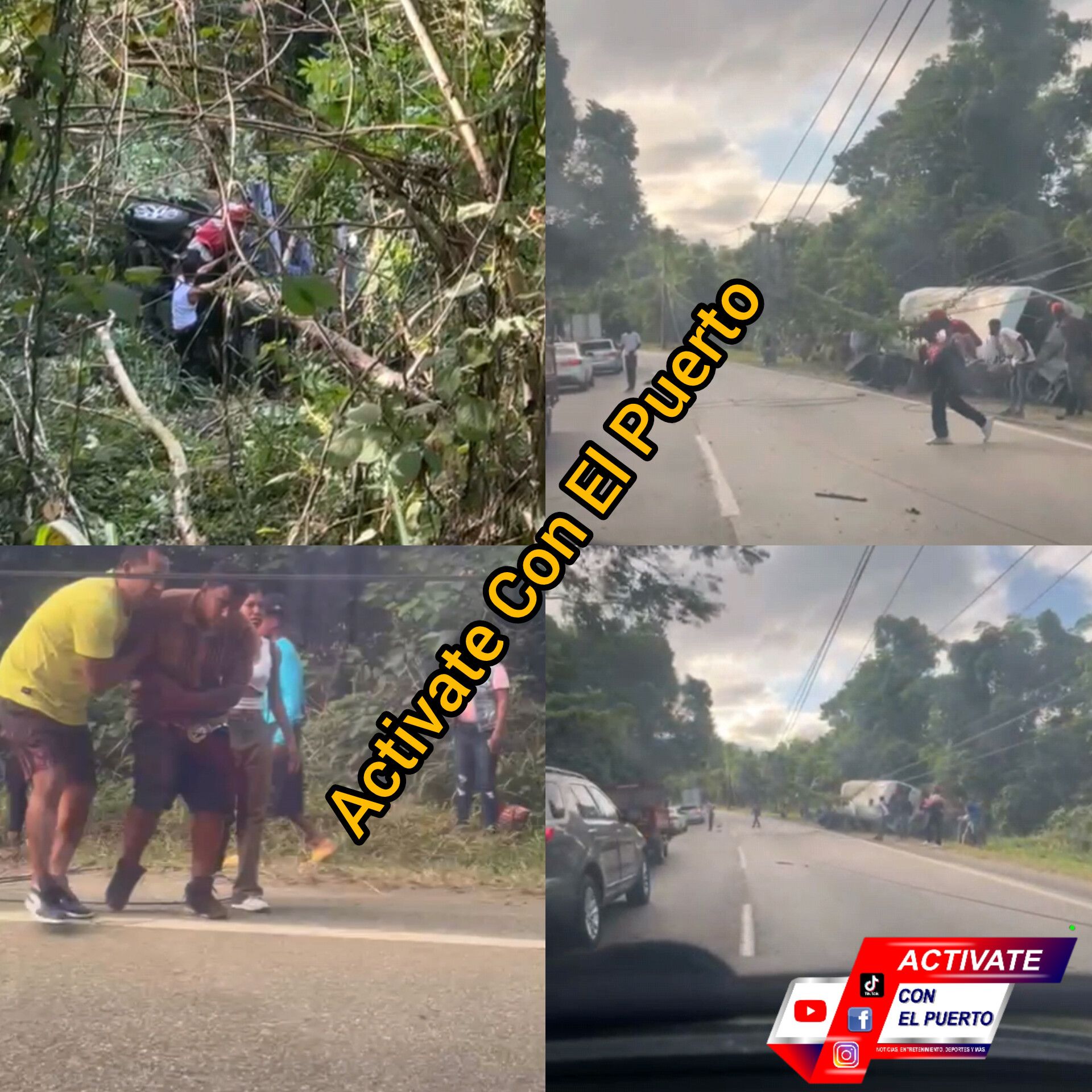 Un autobús en el Km 56