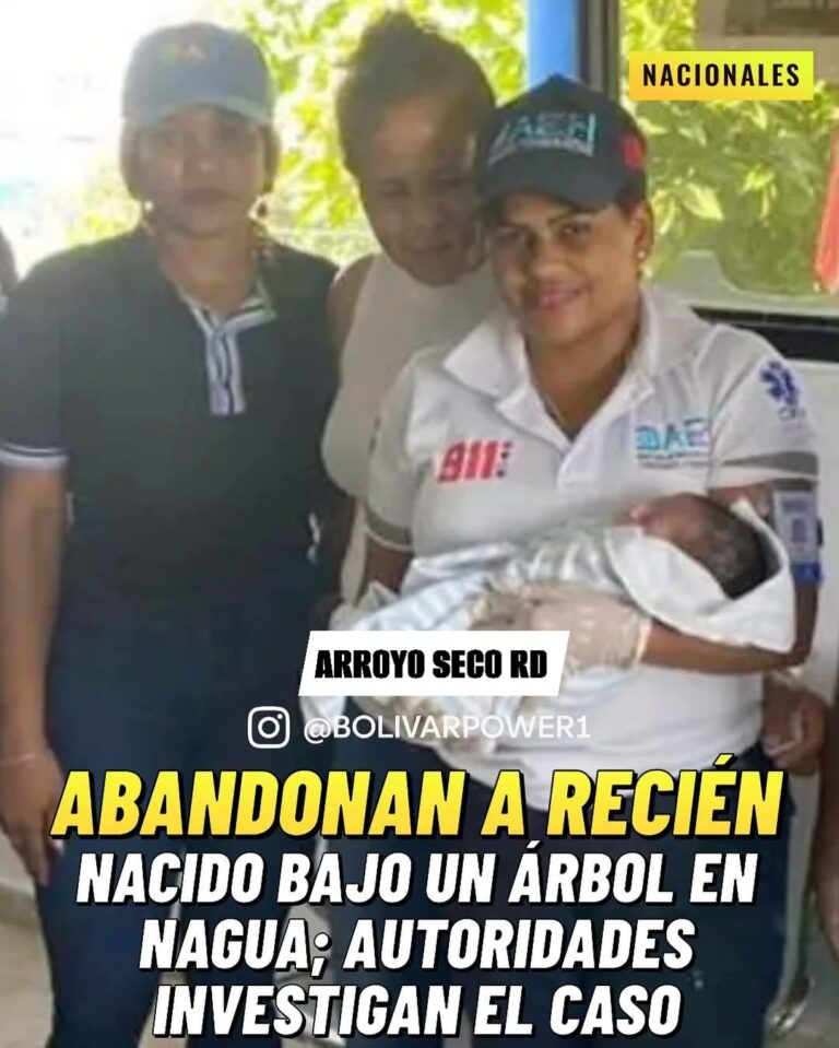 Debajo de un árbol, un recién nacido