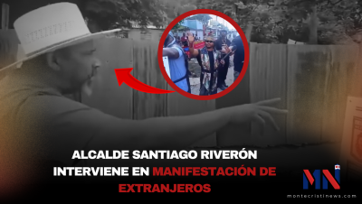 Alcalde Santiago Riverón interviene en manifestación de extranjeros