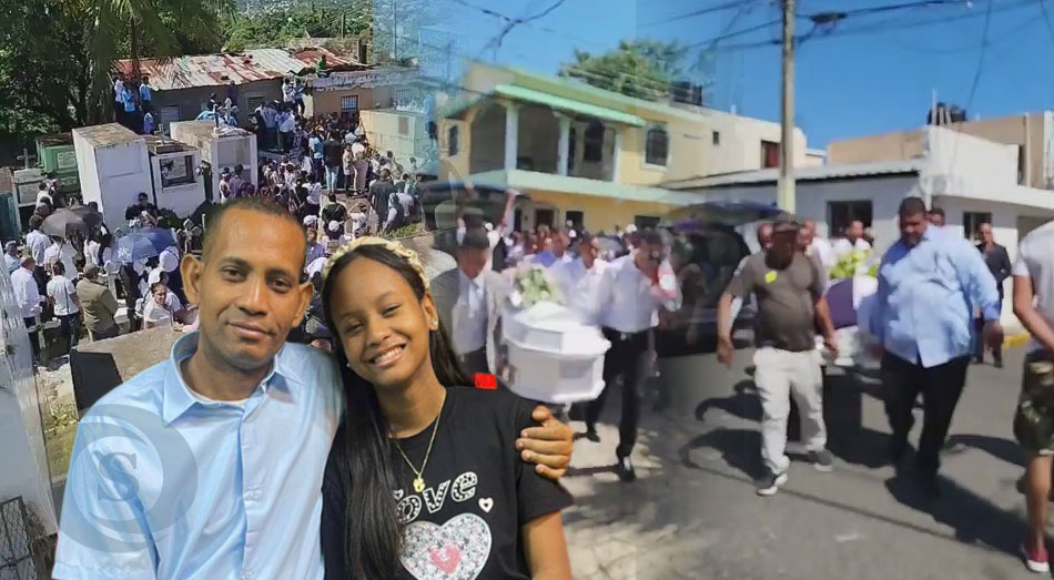 El último adiós para el profesor Melvin Pichardo y su hija Emely Nicol Pichardo