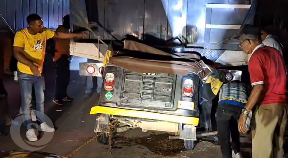 En el tramo carretero Mao, Pueblo Nuevo