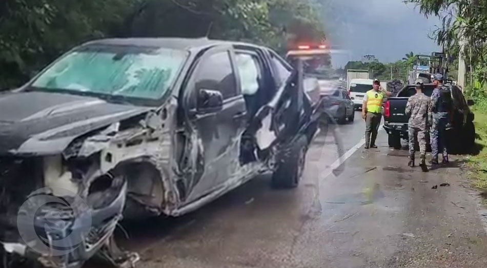 En la autopista Duarte, en dirección a la Capital desde el Cibao