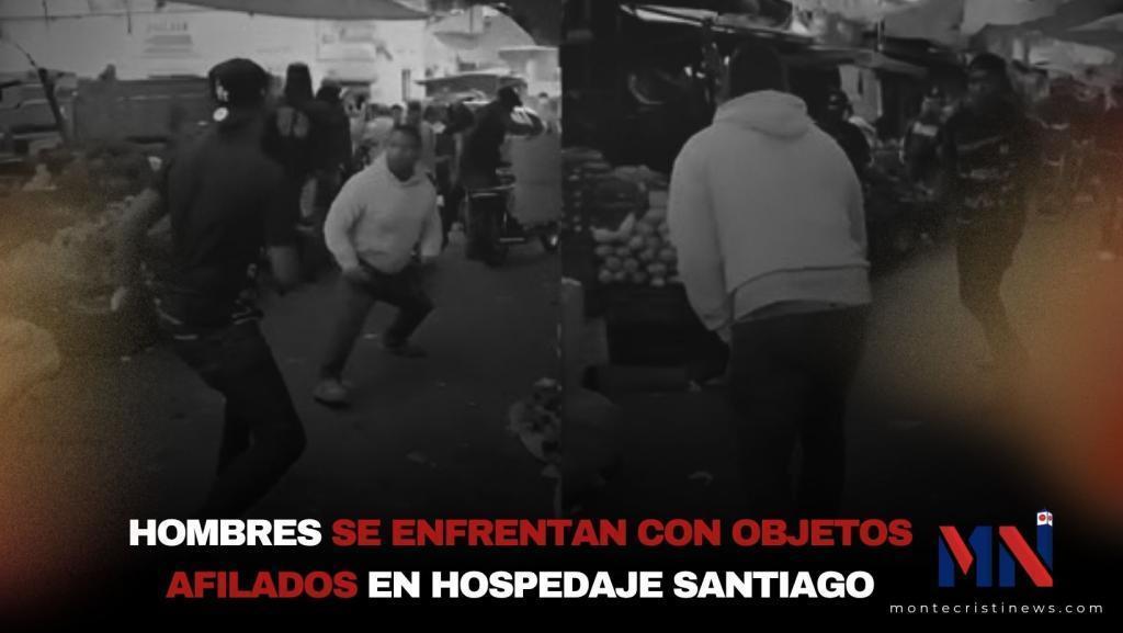 Hombres se enfrentan con objetos afilados en Hospedaje Santiago