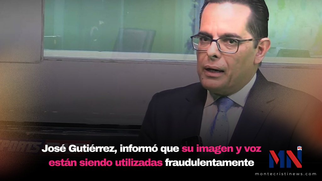 José Gutiérrez, informó que su imagen y voz están siendo utilizadas fraudulentamente