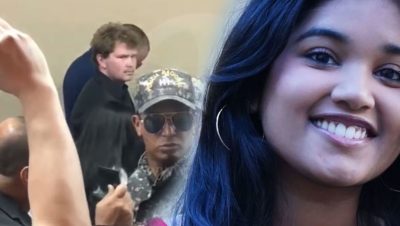 Joshua Riibe llegó al Palacio de Justicia