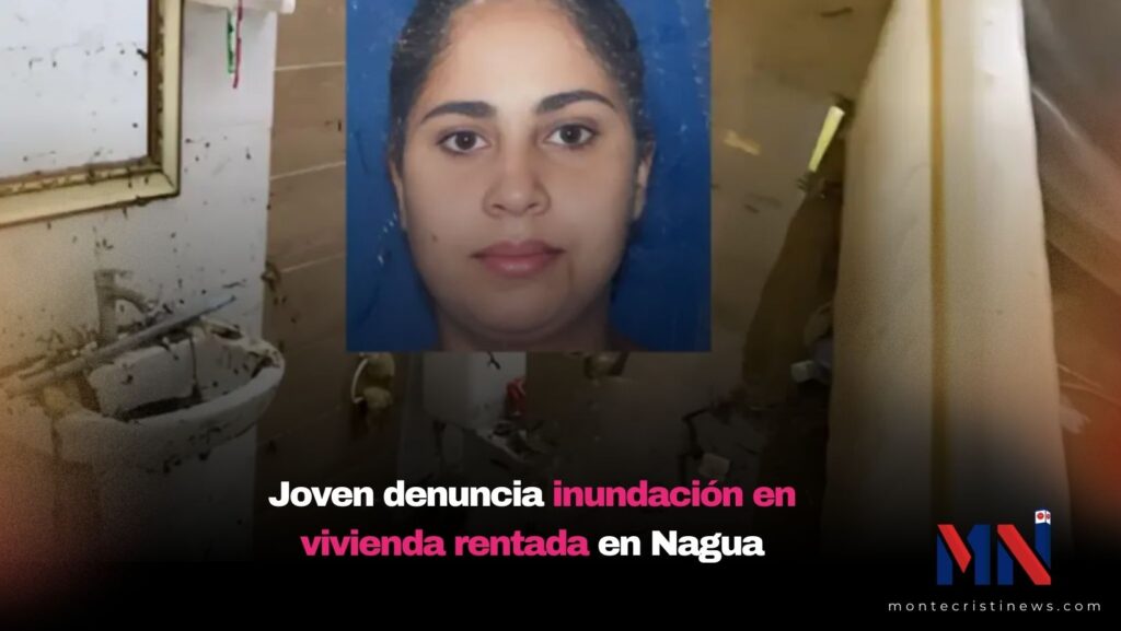 Joven denuncia inundación en vivienda rentada en Nagua