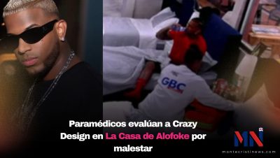 Paramédicos evalúan a Crazy Design en reality La Casa de Alofoke por malestar