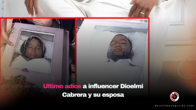 Ultimo adios a influencer Dioelmi Cabrera y su esposa