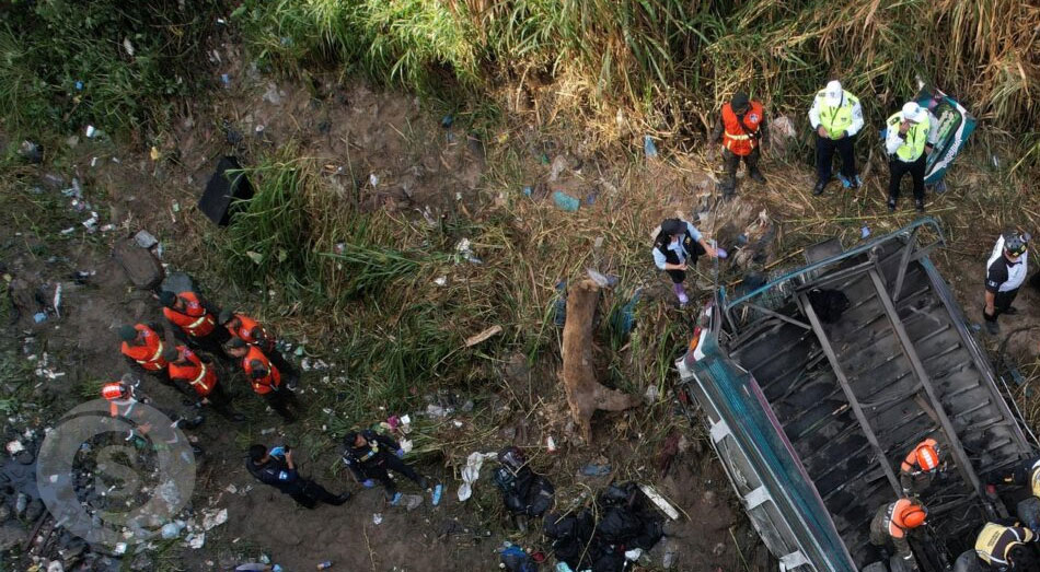 Un autobús de transporte público, en Guatemala