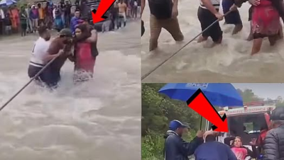 Comunitarios arriesgan sus vidas para rescatar a embarazada en labor de parto en El Pinar